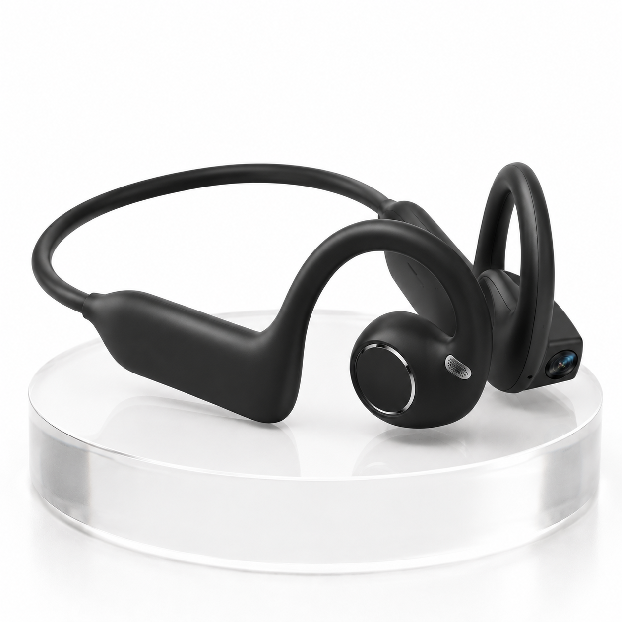 🎥 8MP Smart Camera Open-Ear Headset – POV Video, Calls & AI Assistance 🎧