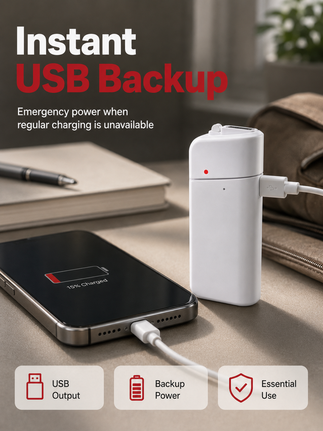 ⚡ Portable Emergency AA Battery USB Phone Charger – Instant Off-Grid Backup 🔋