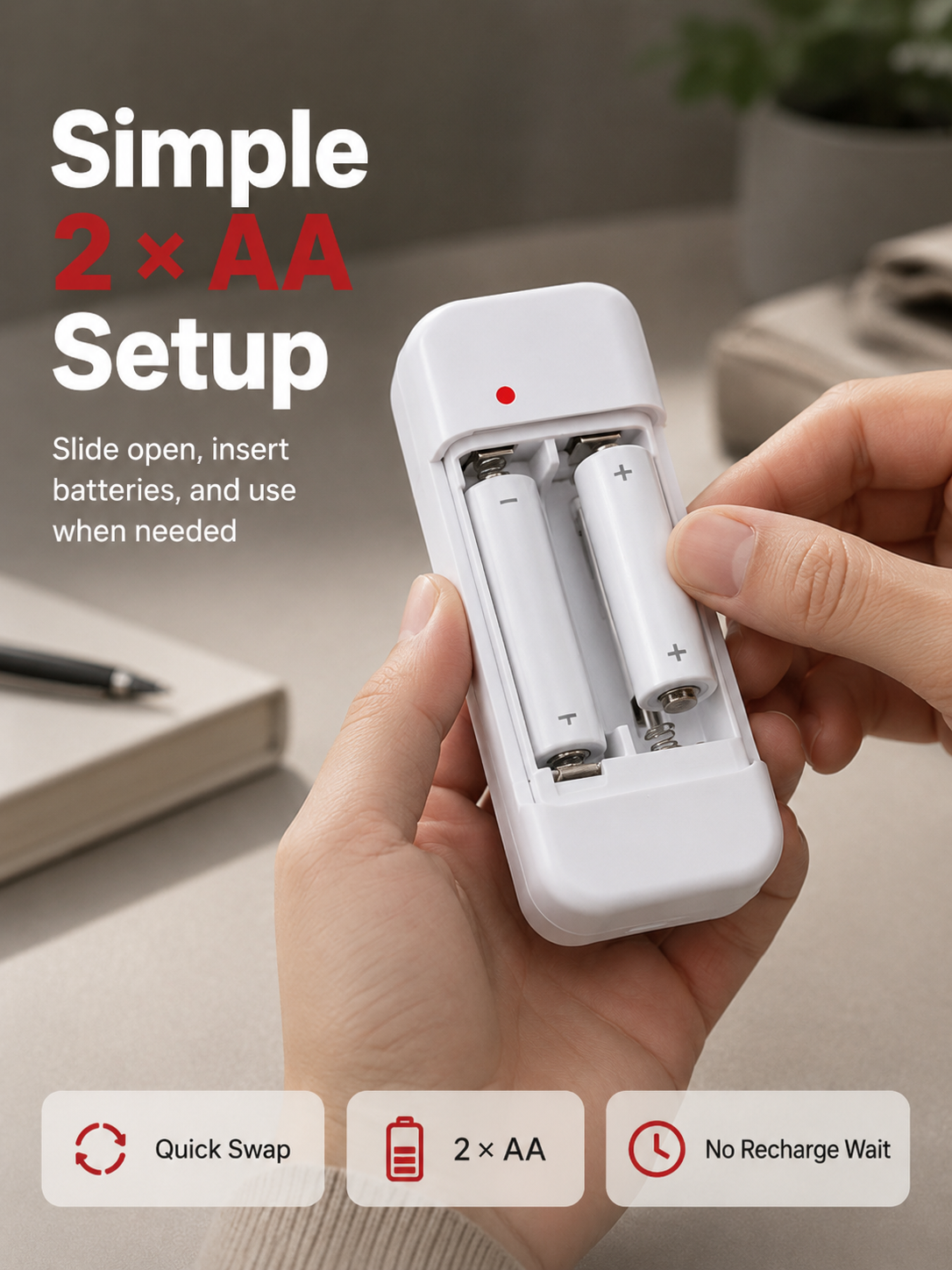 ⚡ Portable Emergency AA Battery USB Phone Charger – Instant Off-Grid Backup 🔋