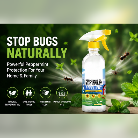 🔥 Buy More, Get FREE | 🌿 Plant-Based Peppermint Pest Repellent Spray 🐜