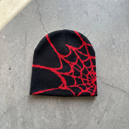 🕷️ Handmade Spider Web Knit Beanie