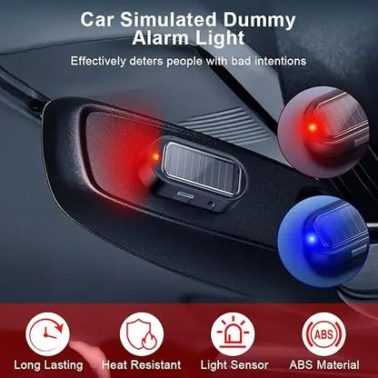 🚨 Solar Powered Simulated Car Alarm LED Warning Light | Wireless Anti-Theft Strobe Beacon 🚗