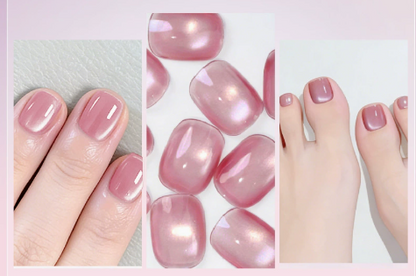 💅 2-in-1 Velvet Cat Eye Gel Nail Pen – Magnetic Shimmer Effect ✨