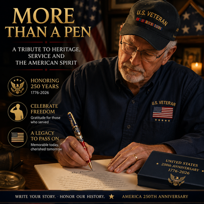 ⌛ FINAL DAY | 55% OFF: Luxury America 250th Anniversary Commemorative Pen Set 🇺🇸✒️