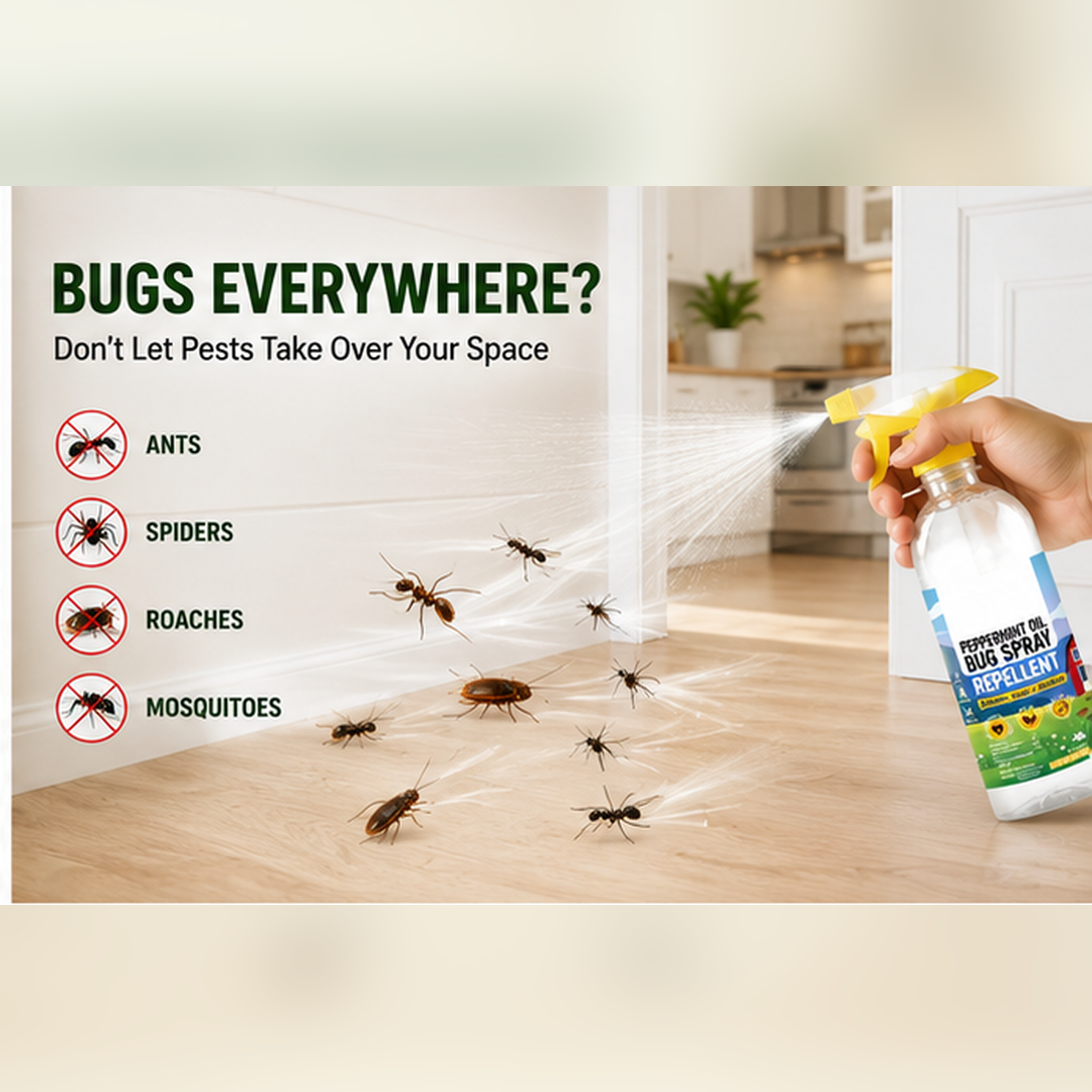 🔥 Buy More, Get FREE | 🌿 Plant-Based Peppermint Pest Repellent Spray 🐜
