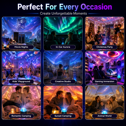 🦖360° Smart Holographic Starry Sky Projector (HD Smart Dynamic 5D)