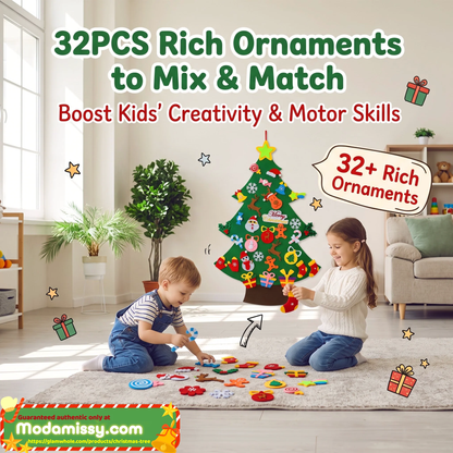 🎄 Kids DIY Felt Christmas Tree – Create, Decorate & Make Holiday Memories ✨🎁
