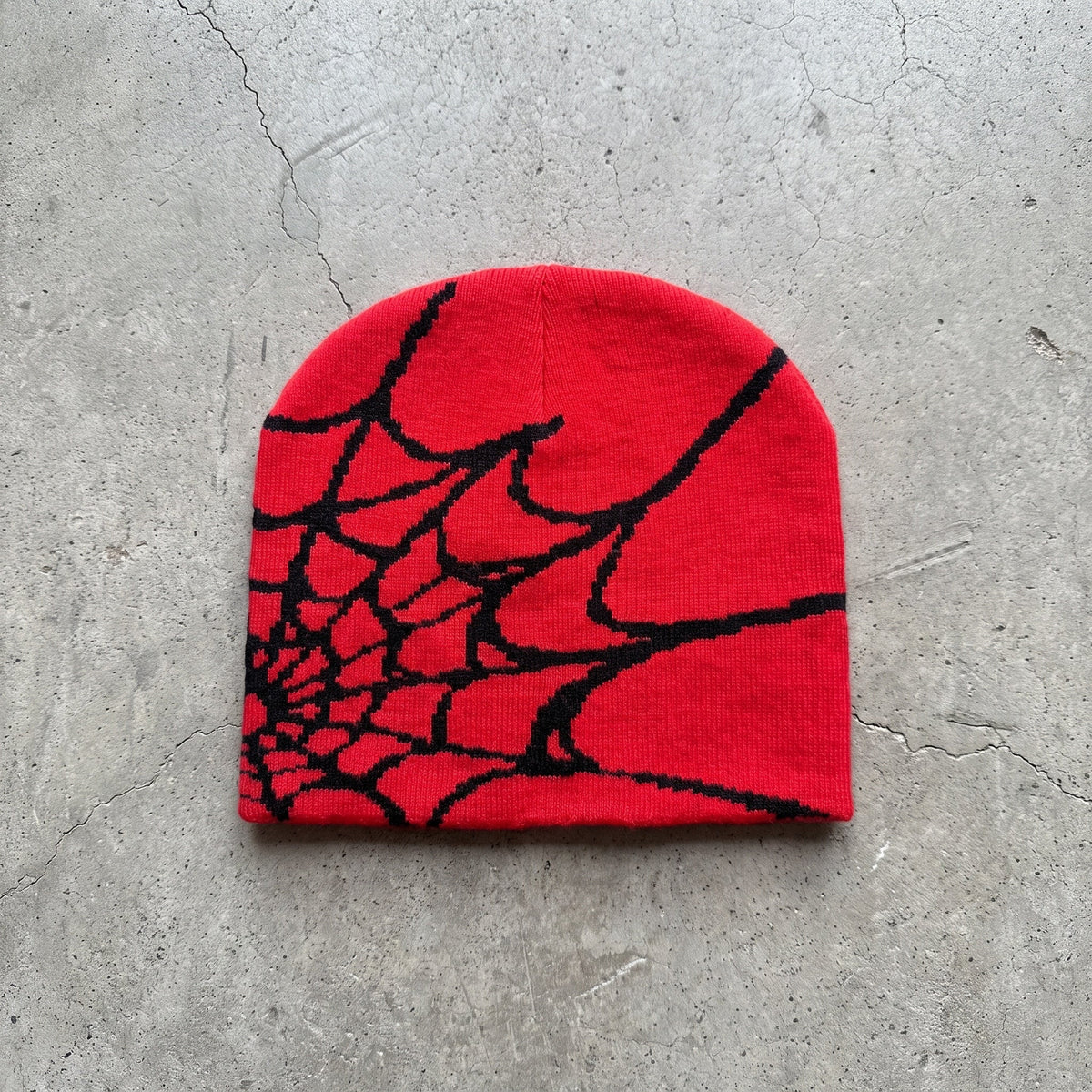 🕷️ Handmade Spider Web Knit Beanie