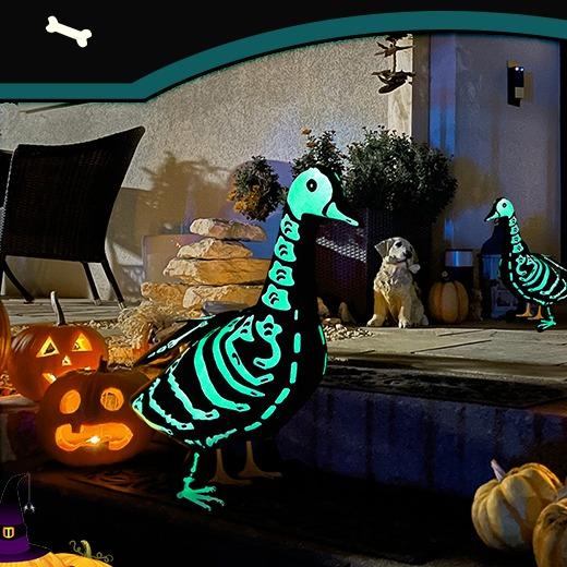 🎃🦆 The Coolest Porch Goose On The Block This Halloween!