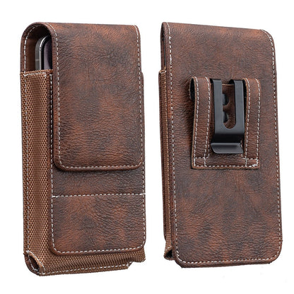 🏆 Last Day Special Price ! 🔥Waist Belt Cell Phone Pouch 📱 Multi-Pocket Leather Holster with Card Holder