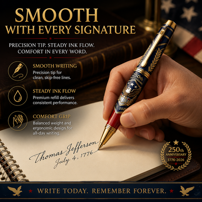 ⌛ FINAL DAY | 55% OFF: Luxury America 250th Anniversary Commemorative Pen Set 🇺🇸✒️