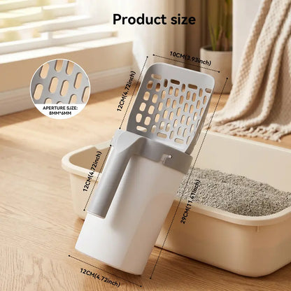 🔥 50% OFF TODAY | 🐾 3-in-1 All-in-One Cat Litter Scoop With Waste Bags 🗑️