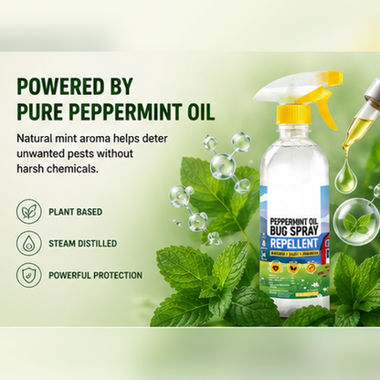 🔥 Buy More, Get FREE | 🌿 Plant-Based Peppermint Pest Repellent Spray 🐜