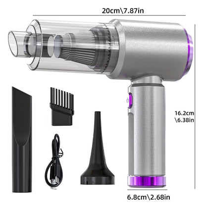 4-in-1 High-Power Car Vacuum & Tire Inflator – Portable Cordless Auto Cleaning Tool