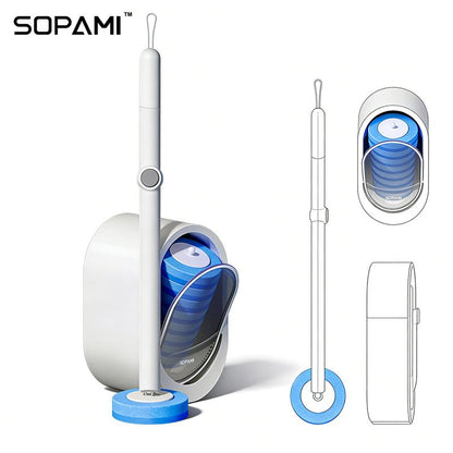 🧼 Disposable Toilet Cleaning Wand Kit Wall Mounted Caddy Storage Holder with Refills 🚽