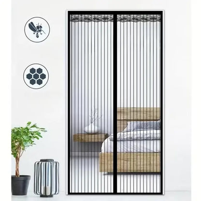 🧲 Magnetic Mosquito Screen Door – Hands-Free Auto-Close Mesh Curtain 🌿