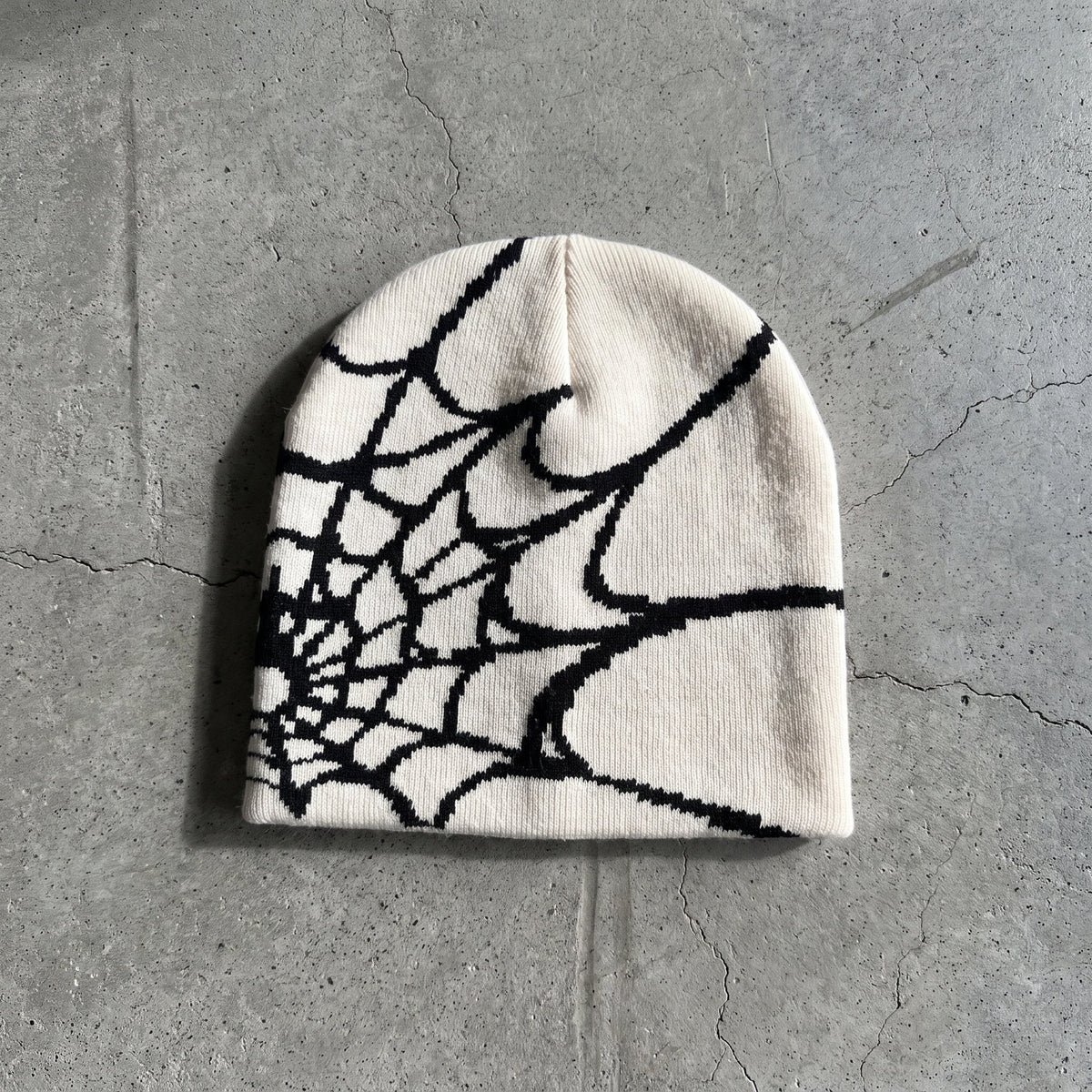 🕷️ Handmade Spider Web Knit Beanie