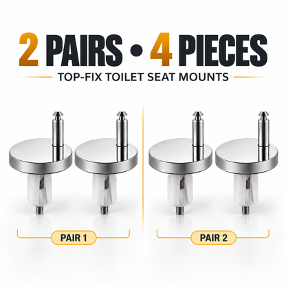 🔩 Top-Fix Toilet Seat Expansion Hinge Repair Kit – Rock-Solid Wobble Fix 🚽