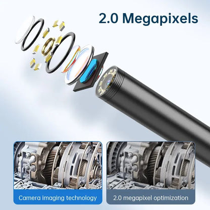 🔍 1920P HD Endoscope Camera 8mm Ultra Slim Probe IP67 Waterproof Borescope 🛠️