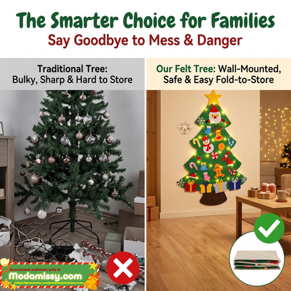 🎄 Kids DIY Felt Christmas Tree – Create, Decorate & Make Holiday Memories ✨🎁