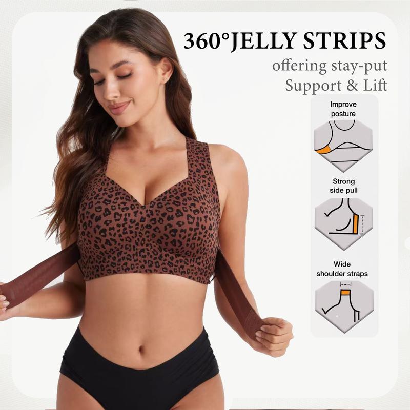 ✨Cross Back Front Closure Bra – Wireless Comfort & Posture Support