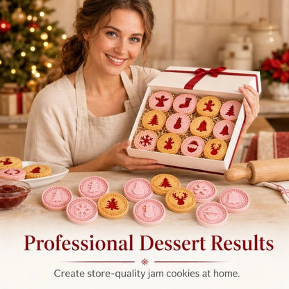 🔥HOT SALE 49% OFF🎄 Festive 3D Christmas Cookie Stamp and Baking Mold 🍪