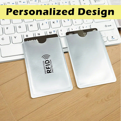 🛡️ RFID Blocking Card Sleeves 8-Pack – Slim Anti-Scan Card Protectors for Wallet Security