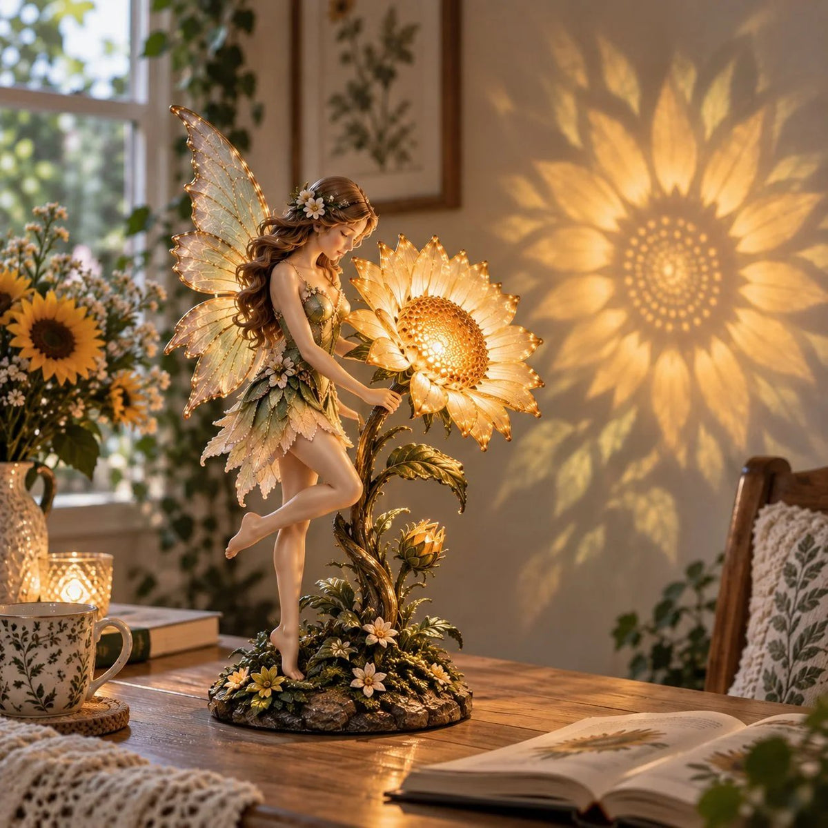 🌻Enchanted Sunflower Fairy Projection Lamp🧚