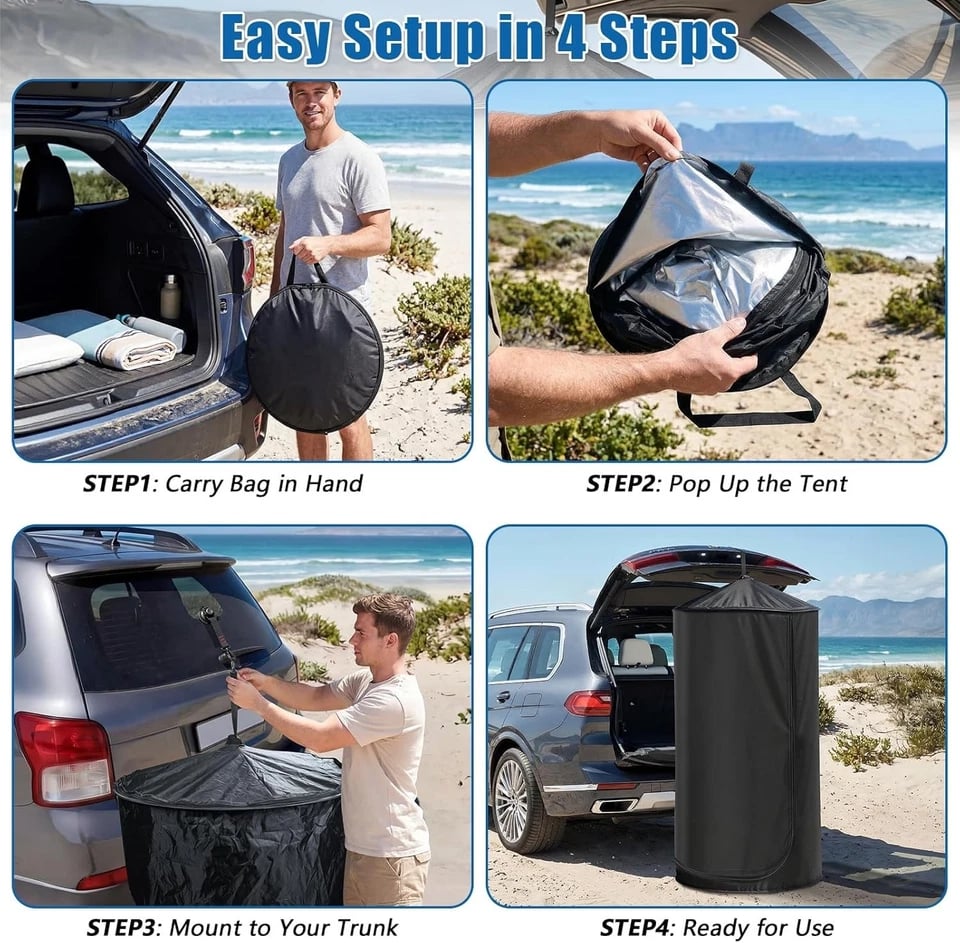 🚙 Portable Privacy Tent – Outdoor Changing & Shower Shelter