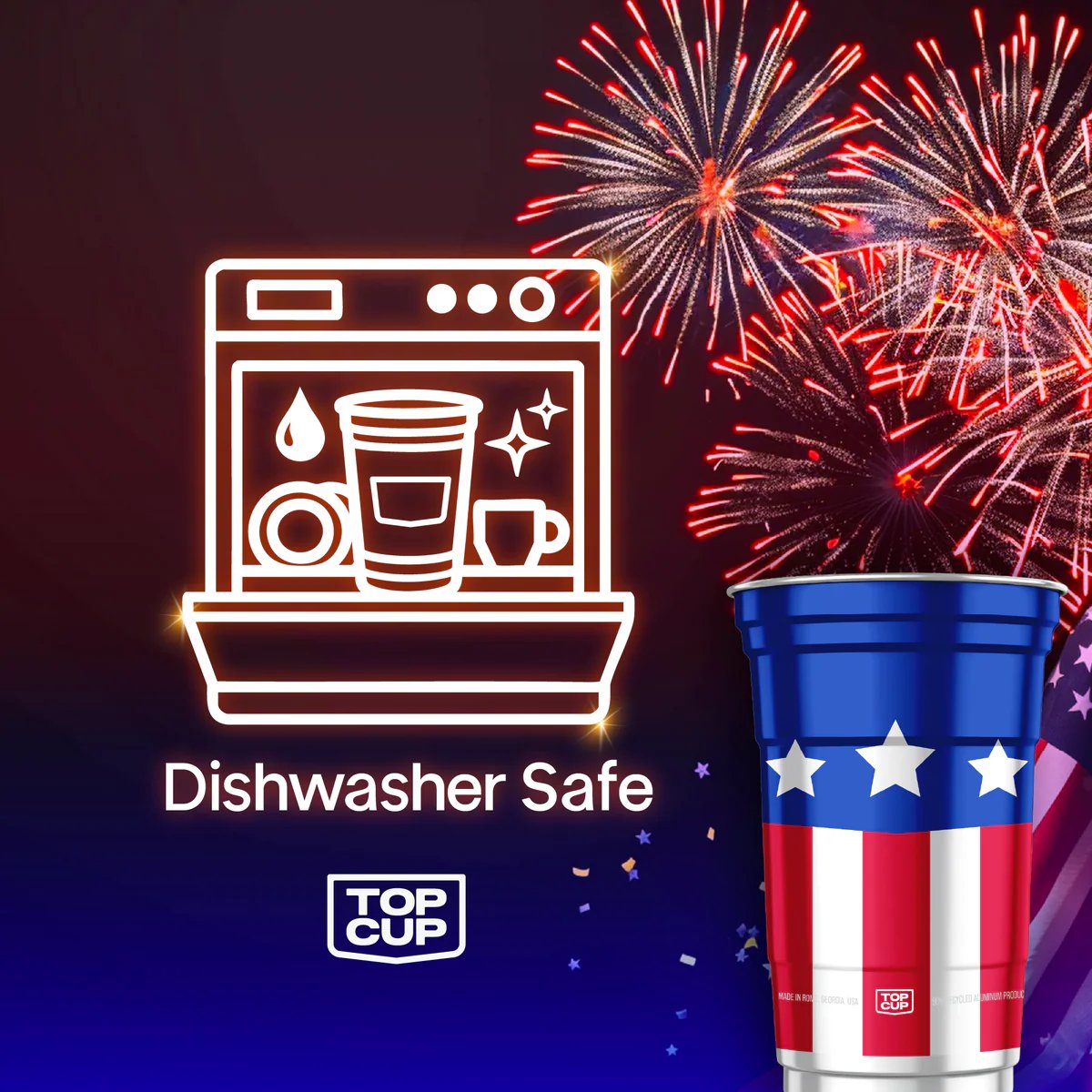 ⚡️Independence Day 49% OFF- 🦅 250th Anniversary Aluminum Party Cup — Reusable Patriotic Cups
