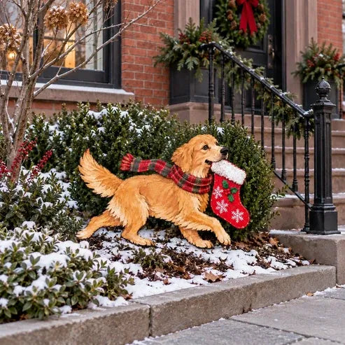 🐕 Light-Up Golden Retriever Christmas Yard Stake 🎄 The Goodest Boy of Christmas!