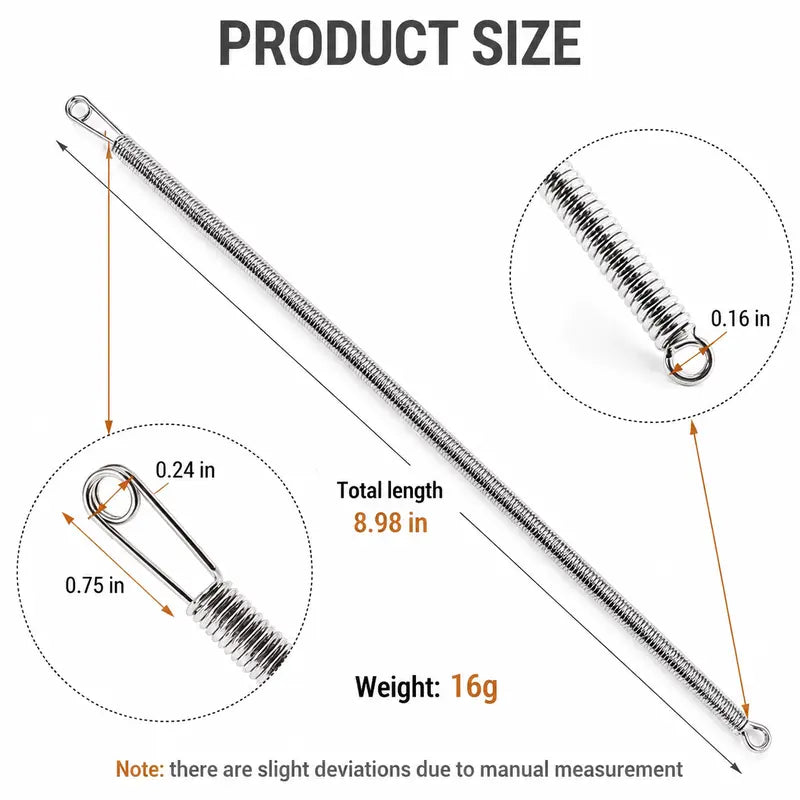 🧵 2PCS Flexible Drawstring Threader Set Clothes Needle Waistband Replacement Tool 👖