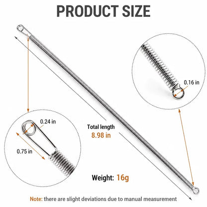 🧵 2PCS Flexible Drawstring Threader Set Clothes Needle Waistband Replacement Tool 👖