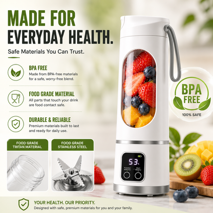 🥤 Portable Personal Blender | USB Rechargeable Smoothie Maker