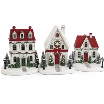 🎄 Holiday House Aroma Diffuser 🏠 Chimney Mist & Color-Changing Lights
