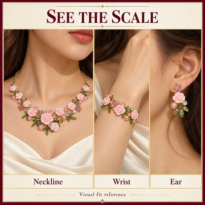 Vintage Rose Garden Pearl & Crystal Jewelry Collection