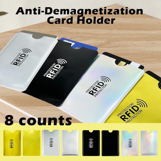 🚨 55% OFF LAST DAY ⏳ 🛡️ RFID Blocking Card Sleeves (8-Pack) – Slim Wallet Security Protectors