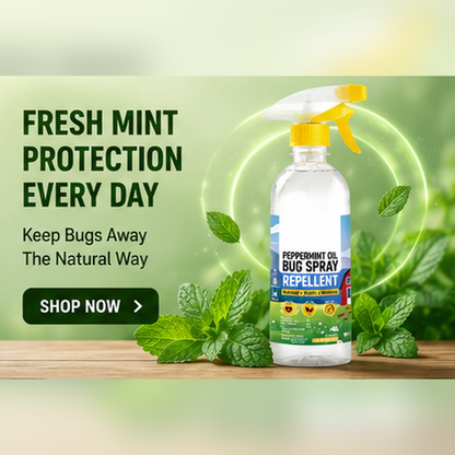 🔥 Buy More, Get FREE | 🌿 Plant-Based Peppermint Pest Repellent Spray 🐜