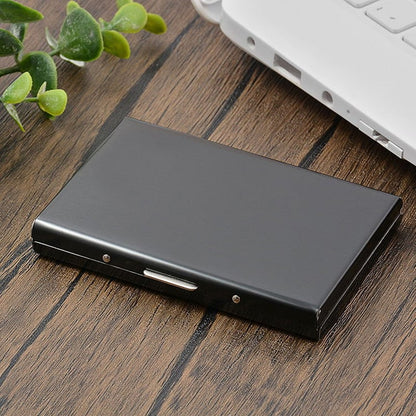 💳 Stainless Steel RFID-Blocking Card Holder – Slim 6-Slot Security Wallet ✨