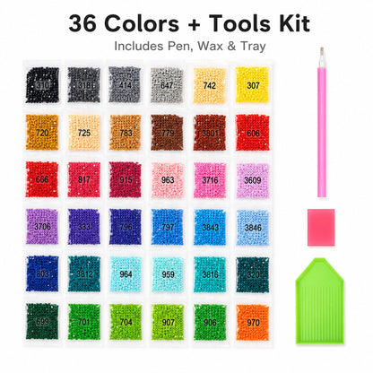 💎 Freestyle Mini Diamond Art Cards – 30PCS Cute Pixel DIY Craft Collection ✨