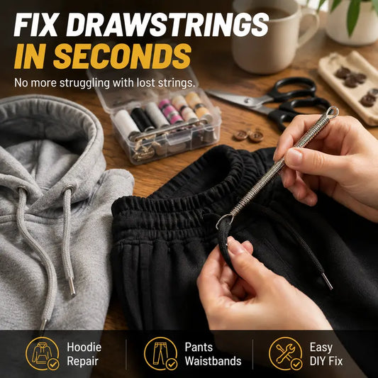 🎁 BUY MORE, GET MORE FREE🧵 2PCS Flexible Drawstring Threader Set for Waistbands 👖