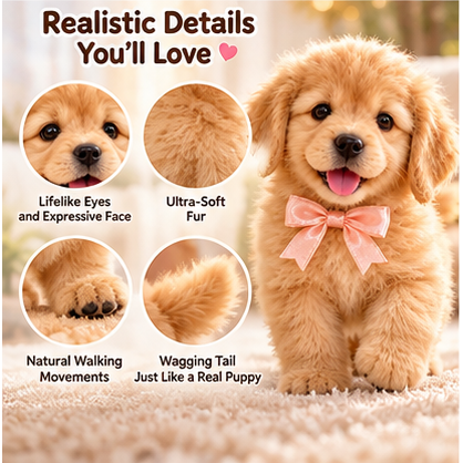 🐕🐾 Golden Buddy™ Realistic Robot Golden Retriever Puppy