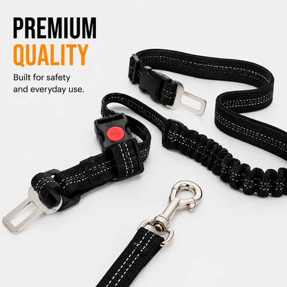 Dog Seat Belt, Upgraded 2-in-1 Pet Dog Car Seat Belt and Headrest Mounting System