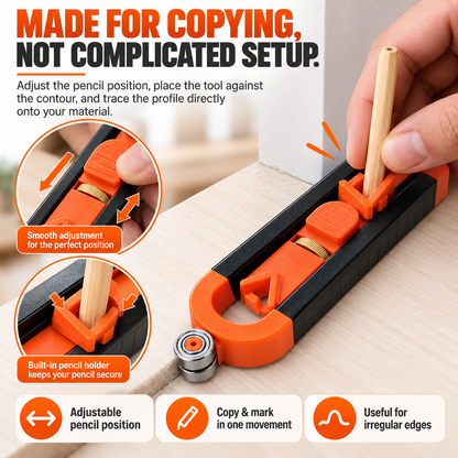 🏠Contour Gauge Scribe Tool with Lock and Pencil