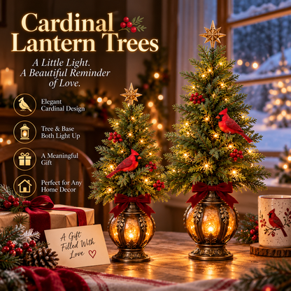 🎄🌙cardinal Lantern Trees