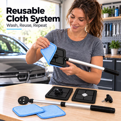✨LAST DAY 49% OFF🔥Dual Magnetic Car Windshield Cleaner | Streak-Free Auto Glass Cleaning Kit