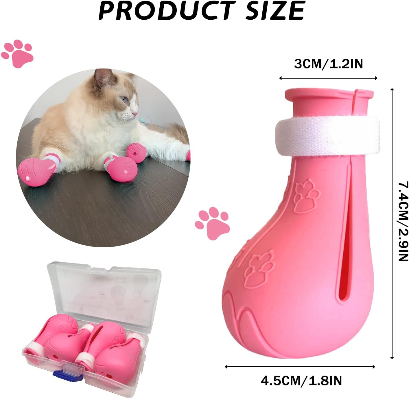 Pet Shoes: Scratch-Resistant, Bathing, Medication, and Injection-Safe Silicone Cat Paw Covers (Durable)