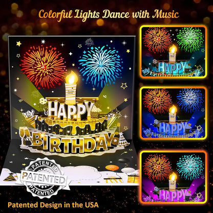 INPHER DIY Age Birthday Card with Music & Lights