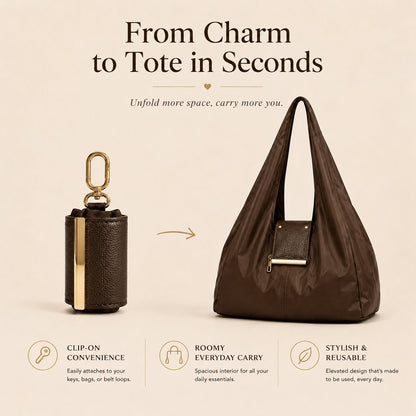 💞50K+ SOLD!🔥Secret Carry Foldable Tote Charm Bag👜