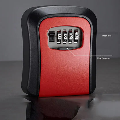 🔐 Wall-Mounted 4-Digit Combination Key Lock Box – Weatherproof Outdoor Key Safe ✨